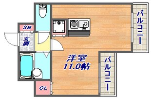 ソレイユ甲南の物件間取画像